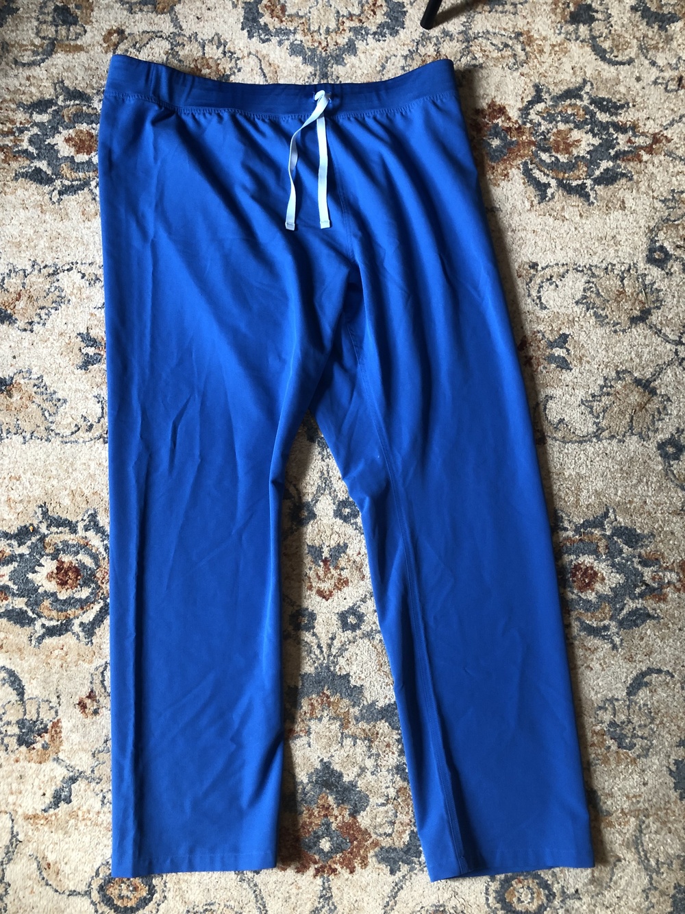 FIGS Technical Collection Pants Mens 2XL Blue Drawstring Scrubs Medical Uniform